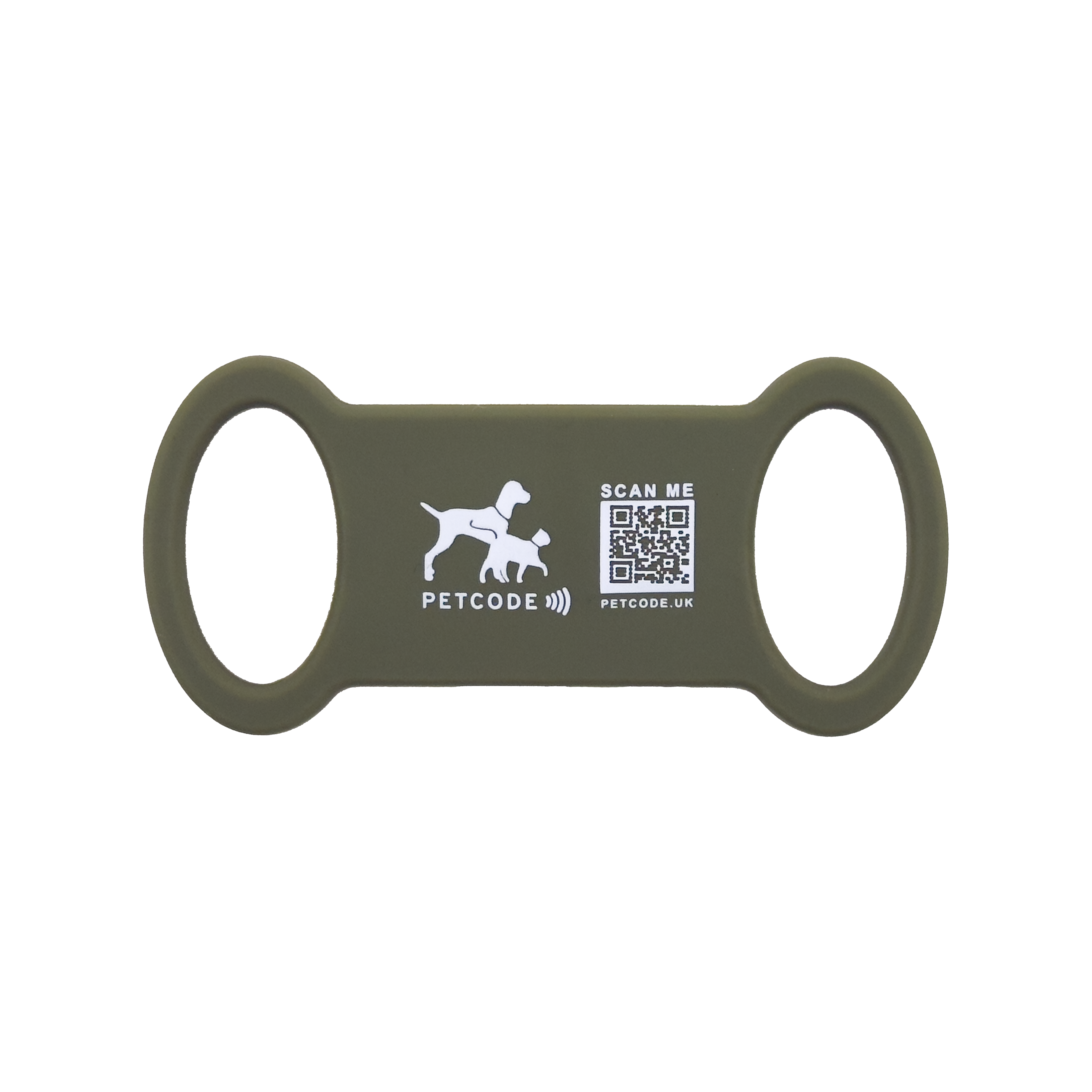 Green Silicone Loop Digital Pet Tag